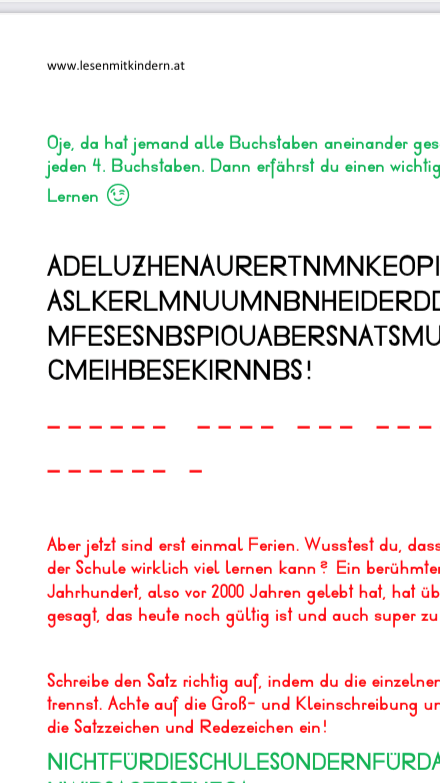 Feedbackbogen Seite 2 Grundschule